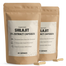 2X Cupplement Shilajit 5% extract 60 capsules
