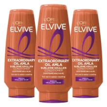 3X L'Oréal Elvive Extraordinary Oil Krulverzorging Conditioner 200 ml