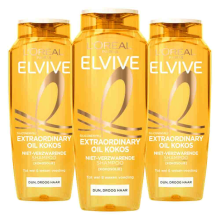 3X L'Oréal Elvive Extraordinary Oil Shampoo Kokos 250 ml