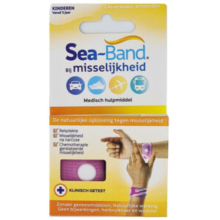 6X Sea Band Polsband Bij Misselijkheid Kinderen Roze 1 paar