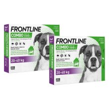 2X Frontline Combo Spot On Anti Vlooien en Teken Druppels Hond L 3 pipetten