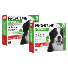 2X Frontline Combo Spot On Anti Vlooien en Teken Druppels Hond vanaf 40 kg 6 pipetten