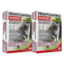 2X Frontcontrol Wormer Ontworming Tabletten Kat 2 tabletten