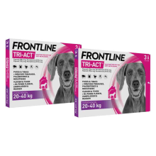 2X Frontline Tri Act Anti Vlooien en Teken Druppels L 3 pipetten