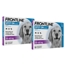 2X Frontline Spot On Anti Vlooien en Teken Druppels Hond L 20   40 kg 3 pipetten