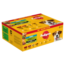 Game On Sport Pedigree Adult in Saus Mix Selection Maaltijdzakjes Multipack 80 x 100 gr