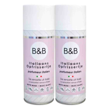 2X B&B Italiaanse Wasparfum Opfrissertje Witte Musk 400 ml