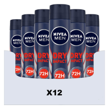 12X NIVEA Men Anti Transpirant Spray Dry Impact 200 ml