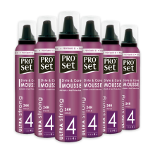 6X Proset Haarmousse Ultra Sterk 250 ml