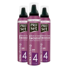 Injusa 3x Proset Haarmousse Ultra Sterk 250 ml