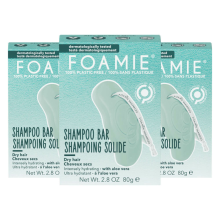 3X Foamie Shampoo Bar Aloe You Vera Much (Droog Haar)