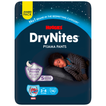 Huggies DryNites Nachtbroekjes Jongen 3 4 jaar 16 stuks