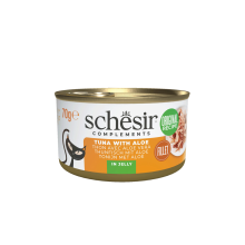 12X Schesir Complementary Kattenvoer Tonijn & Aloe in Gelei 70 gr