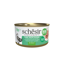 12X Schesir Complementary Kattenvoer Tonijn & Algae in Gelei 70 gr