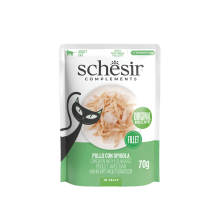 12X Schesir Complementary Kattenvoer Kip & Zeebaars in Gelei 70 gr