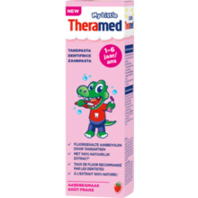 12X Theramed Tandpasta Junior 1 6 jaar Aardbei 50 ml