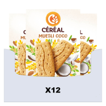 12X Céréal Muesli en Kokos Koeken 200 gr