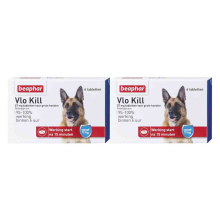 2X Beaphar Vlo Kill Anti Vlooien Tabletten Hond 11   57 kg 6 tabletten