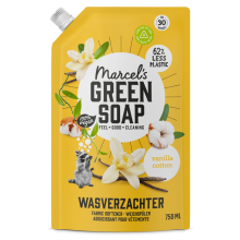 1+1 Gratis: Marcel's Green Soap Wasverzachter Katoen & Vanille Navulling 750 ml