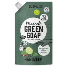 Marcel's Green Soap Handzeep Bergamot & Black Pepper Navulling 500 ml
