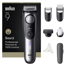 3X Braun Baardtrimmer Series 9 ProBlade BT9520 Chroom