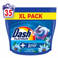 3+2 Gratis1+1 gratis: Dash Wasmiddelcapsules 4in1 Pods Zeebries 35 stuks