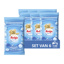 6X Robijn Droogtrommeldoekjes Morgenfris 20 stuks