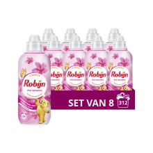 8X Robijn Wasverzachter Pink Sensation 39 Wasbeurten 780 ml