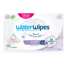 WaterWipes Baby Soothing Clean Billendoekjes 12x60 = 720 stuks