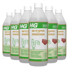 6X HG Eco Ontstopper 1 liter