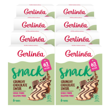 8X Gerlinea Repen Crunchy Choco Swirl Glutenvrij 78 gr