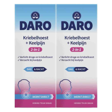 2X Daro 2 in 1 Kriebelhoest + Keelpijn 150 ml