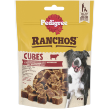 7X Pedigree Ranchos Cubes Hondensnacks Rund 70 gr