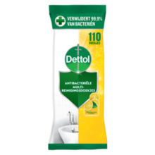 3X Dettol Reinigingsdoekjes Power & Fresh Citrus 110 stuks