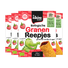 4X de Kleine Keuken Granenreepjes Aardbei & Appel 132 gr