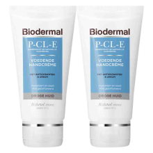 2X Biodermal P CL E Voedende Handcrème 75 ml