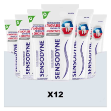 12X Sensodyne Tandpasta Gevoeligheid & Tandvlees Whitening 75 ml