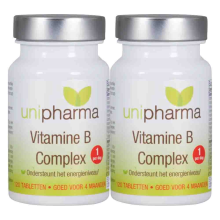 2X Unipharma Vitamine B Complex 120 tabletten