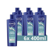 6X Andrélon Shampoo For Men Marine Fresh 400 ml