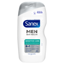 6X Sanex Douchegel Men Skin Health Sensitive 400 ml