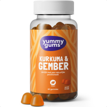 1+1 Gratis: Yummygums Kurkuma Gember Gummies 60 stuks