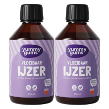 2X Yummygums IJzer Vloeibaar 250 ml