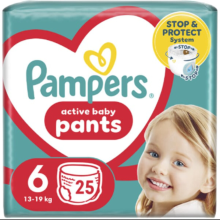 Pampers Active Baby Luierbroekjes Maat 6 (13 19 kg) 25 stuks