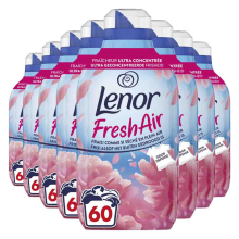 8X Lenor Wasverzachter Fresh Air Bloesem 60 Wasbeurten 840 ml