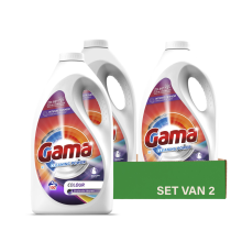 2X Gama Vloeibaar Wasmiddel Colour 100 Wasbeurten 4,5 liter
