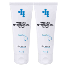 2X Bipharma Vaseline Cetomacrogolcrème 100 gr