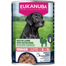3+1 Gratis: Eukanuba Hondenvoer Nat Life Care Dog Senior Lam en Aardappel 400 gr