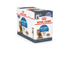 48X Royal Canin Kattenvoer Nat Light Weight Care Jelly 85 gr
