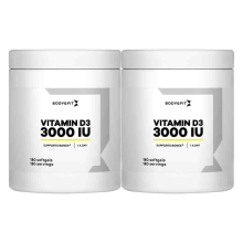 Body & Fit 2x Body & Fit Vitamine D3   3000 IU 180 capsules