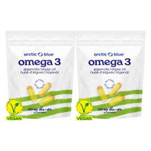 2X Arctic Blue Omega 3 Algenolie DHA & EPA 525mg 30 softgels
